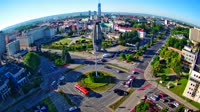 Ogrody Bernardynów, Pomnik, Rondo Dmowskiego