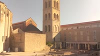 Zadar - Rzymskie forum, wieża katedry
