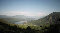 Millstättersee / Alpengasthof Bergfried - Blick über Döbriach nach Westen