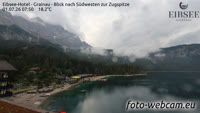 Grainau - Eibsee - Blick nach Südwesten zur Zugspitze