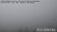 Großer Feldberg - Blick über Frankfurt nach Südosten