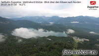 Grainau - Blick über den Eibsee nach Norden