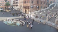 Rome - La place d'Espagne, fontaine Barcaccia