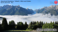 Toblach - Alpenhotel Ratsberg - Blick nach Süden