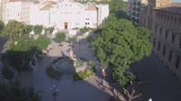Huesca - Mūzų fontanas Plaza de Navarra