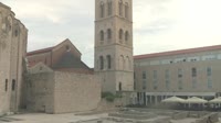 Zadar - Rzymskie forum, wieża katedry