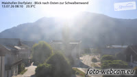 Maishofen - Dorfplatz - Vista a est sulla Schwalbenwand