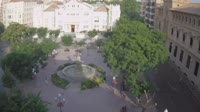 Huesca - Fontana delle Muse in Plaza de Navarra