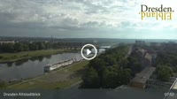 Dresden - Altstadt, Frauenkirche, Rathenauplatz, Carolabrücke