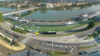 Linz - Donau, Nibelungenbrücke, Burg