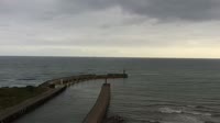 Plaża, wejście do portu
