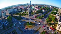Ogrody Bernardynów, Pomnik, Rondo Dmowskiego