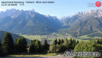 Toblach - Alpenhotel Ratsberg - Blick nach Süden