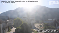 Maishofen - Place du village - Vue à l'est sur le Schwalbenwand