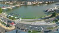 Linz - Danube, pont de Nibelungen, château