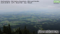Samerberg - Hochrieshütte - Vue vers le nord