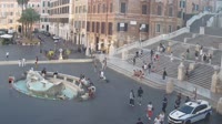 Rome - La place d'Espagne, fontaine Barcaccia