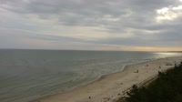 Plaża, wejście do portu