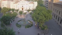 Huesca - Fountain of the Muses in the Plaza de Navarra