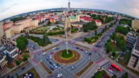 Ogrody Bernardynów, Pomnik, Rondo Dmowskiego