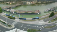 Linz - Donau, Nibelungenbrücke, Burg