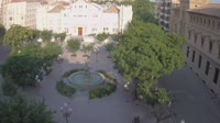 Huesca - Mūzų fontanas Plaza de Navarra
