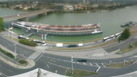 Linz - Donau, Nibelungenbrücke, Burg