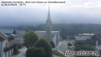Maishofen - Dorfplatz - Vista a est sulla Schwalbenwand