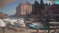 Veli Lošinj - Port i kościół