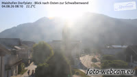 Maishofen - Dorfplatz - Vista a est sulla Schwalbenwand