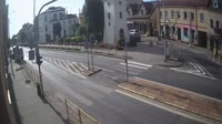 Skwer z fontanną, ulice