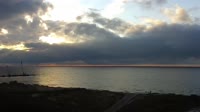 Plaża, wejście do portu