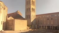 Zadar - Rzymskie forum, wieża katedry