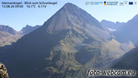 Wannenkogel - Blick zum Schrankogel