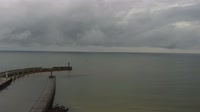 Plaża, wejście do portu