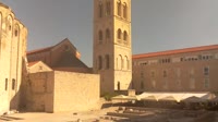 Zadar - Rzymskie forum, wieża katedry