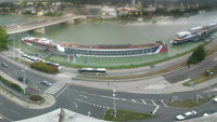 Linz - Donau, Nibelungenbrücke, Burg
