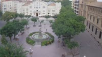 Huesca - Fuente de las Musas en la Plaza de Navarra
