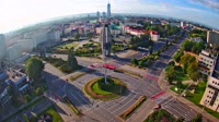 Ogrody Bernardynów, Pomnik, Rondo Dmowskiego