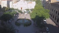 Huesca - Fountain of the Muses in the Plaza de Navarra