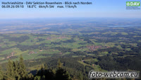 Samerberg - Hochrieshütte - Vue vers le nord