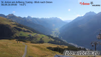 St. Anton am Arlberg / Galzig - Blick nach Osten