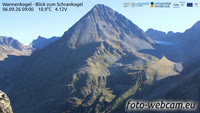 Wannenkogel - Blick zum Schrankogel