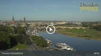 Dresden - Altstadt, Frauenkirche, Rathenauplatz, Carolabrücke