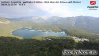 Grainau - Blick über den Eibsee nach Norden