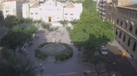 Huesca - Mūzų fontanas Plaza de Navarra