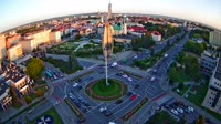 Ogrody Bernardynów, Pomnik, Rondo Dmowskiego