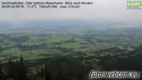 Samerberg - Hochrieshütte - Vue vers le nord