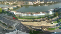 Linz - Donau, Nibelungenbrücke, Burg
