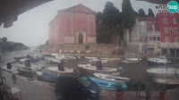 Veli Lošinj - Port i kościół